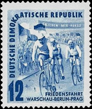 Briefmarken DDR 1952, Mi.Nr. 307, Friedensfahrt, Postfrisch