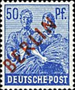 Briefmarken Berlin 1949 Mi.Nr. 30, Rotaufdruck - Postfrisch