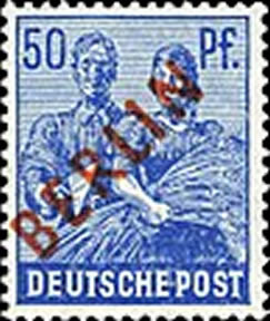 Briefmarken Berlin 1949 Mi.Nr. 30, Rotaufdruck - Postfrisch