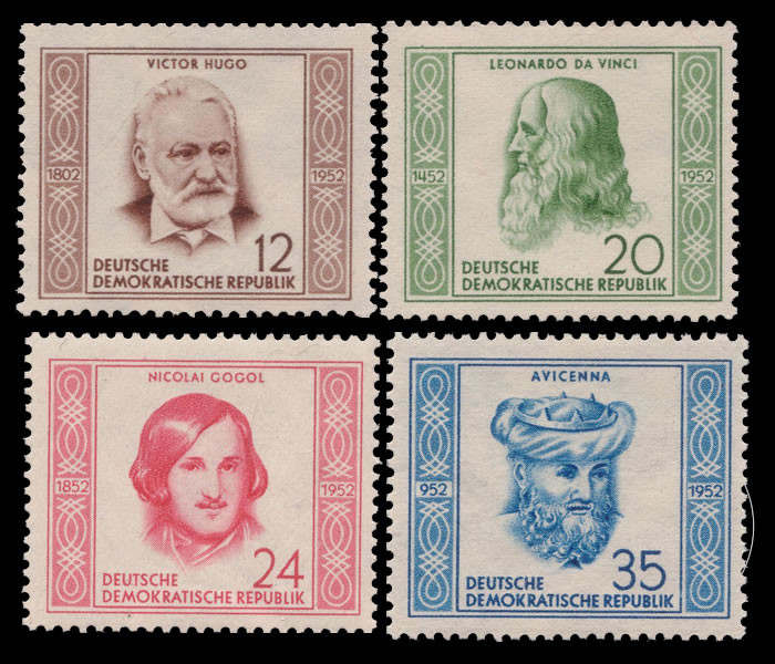 Briefmarken DDR 1952, Mi.Nr. 311-314, Persönlichkeiten, Postfrisch