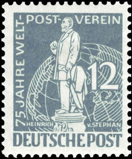 Briefmarken Berlin 1949 Mi.Nr. 35, 75 Jahre Weltpostverein - Postfrisch