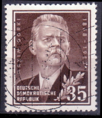 Briefmarken DDR 1953, Mi.Nr. 354, Maksim Gorki, Gestempelt