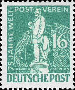 Briefmarken Berlin 1949 Mi.Nr. 36, 75 Jahre Weltpostverein - Postfrisch
