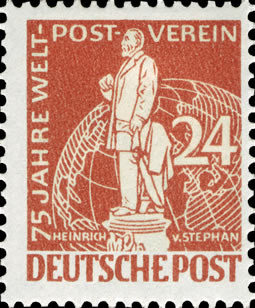 Briefmarken Berlin 1949 Mi.Nr. 37, 75 Jahre Weltpostverein - Postfrisch