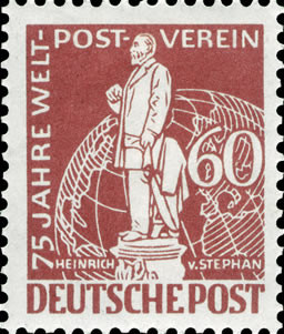 Briefmarken Berlin 1949 Mi.Nr. 39, 75 Jahre Weltpostverein - Postfrisch