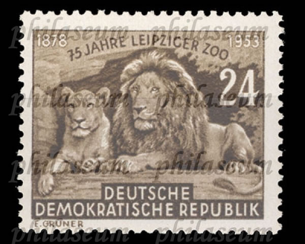 Briefmarken DDR 1953, Mi.Nr. 397, 75 Jahre Leipziger Zoo. Postfrisch