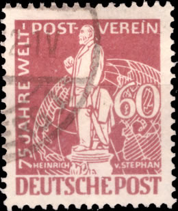 Briefmarken Berlin 1949 Mi.Nr. 39, 75 Jahre Weltpostverein - Gestempelt