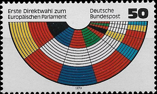 Briefmarken BRD (Bund) 1979, Mi.Nr. 1002, 1. EU-Parlamentswahlen. Postfrisch