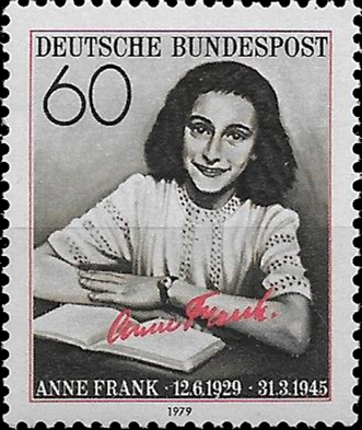 Briefmarken BRD (Bund) 1979, Mi.Nr. 1013, Anne Frank. Postfrisch
