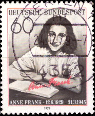 Briefmarken BRD (Bund) 1979, Mi.Nr. 1013, Anne Frank. Gestempelt