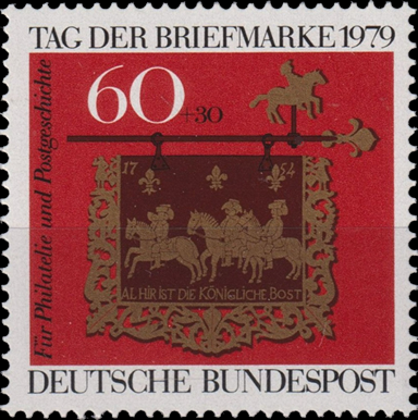 Briefmarken BRD (Bund) 1979, Mi.Nr. 1023, Tag der Briefmarke. Postfrisch