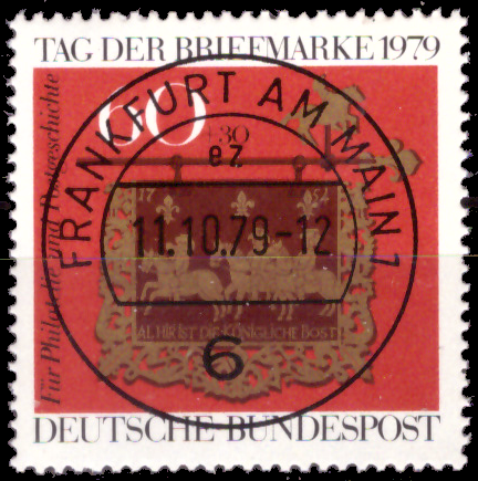 Briefmarken BRD (Bund) 1979, Mi.Nr. 1023, Tag der Briefmarke. Gestempelt