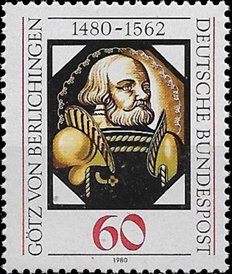 Briefmarken BRD (Bund) 1980, Mi.Nr. 1036, Götz von Berlichingen. Postfrisch