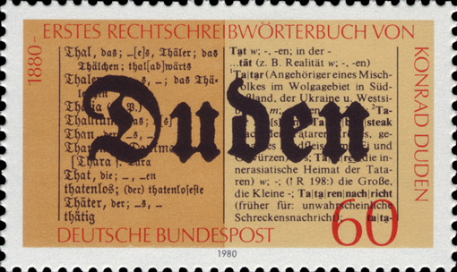Briefmarken BRD (Bund) 1980, Mi.Nr. 1039, Konrad Duden. Postfrisch
