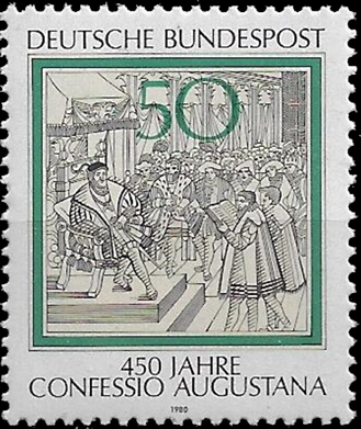 Briefmarken BRD (Bund) 1980, Mi.Nr. 1051, Augsburger Bekenntnis. Postfrisch