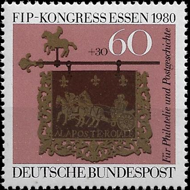 Briefmarken BRD (Bund) 1980, Mi.Nr. 1065, Philatelistenverband. Postfrisch