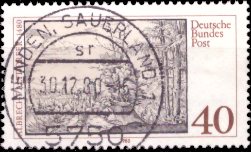 Briefmarken BRD (Bund) 1980, Mi.Nr. 1065, Albrecht Altdorfer. Gestempelt
