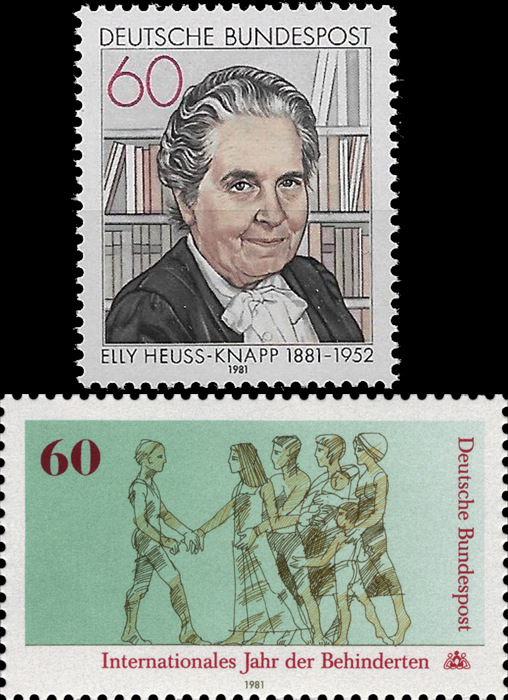 Briefmarken BRD (Bund) 1981, Mi.Nr. 1082, 1083, Postfrisch