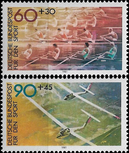 Briefmarken BRD (Bund) 1981, Mi.Nr. 1094-1095, Sporthilfe. Postfrisch