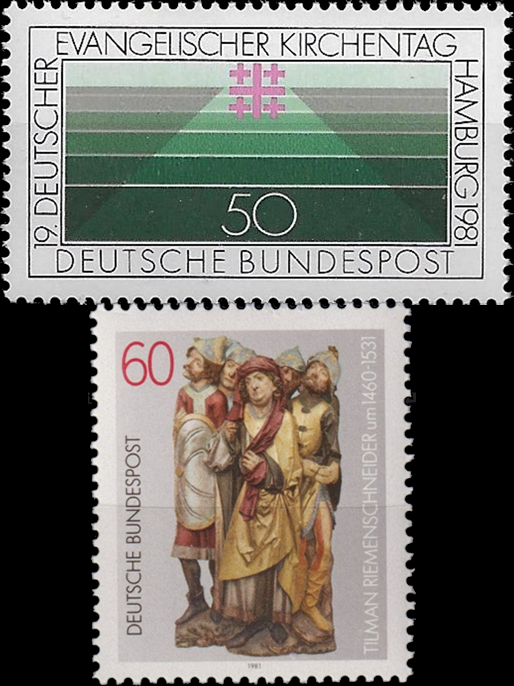 Briefmarken BRD (Bund) 1981, Mi.Nr. 1098, 1099, Postfrisch