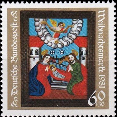 Briefmarken BRD (Bund) 1981, Mi.Nr. 1113, Weihnachten. Postfrisch