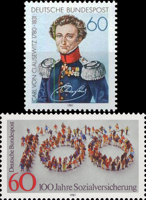Briefmarken BRD (Bund) 1981, Mi.Nr. 1115, 1116, Postfrisch
