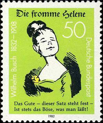 Briefmarken BRD (Bund) 1982, Mi.Nr. 1129, Wilhelm Busch. Postfrisch