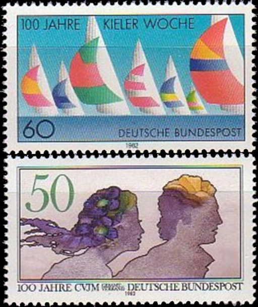 Briefmarken BRD (Bund) 1982, Mi.Nr. 1132, 1133, Postfrisch