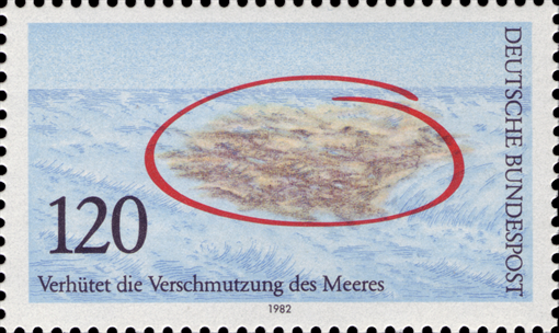 Briefmarken BRD (Bund) 1982, Mi.Nr. 1144, Verhütung der Verschmutzung des Meeres. Postfrisch