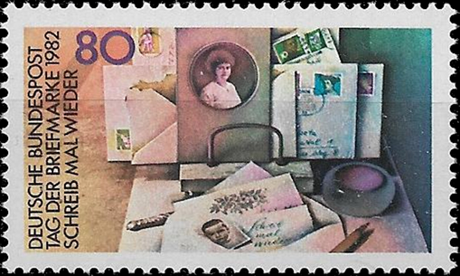 Briefmarken BRD (Bund) 1982, Mi.Nr. 1154, Tag der Briefmarke. Postfrisch