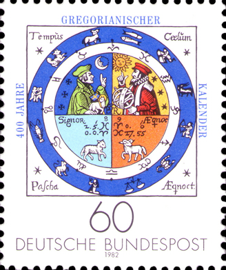 Briefmarken BRD (Bund) 1982, Mi.Nr. 1155, Gregorianischer Kalender. Postfrisch
