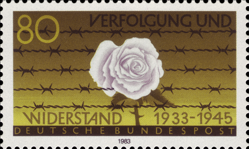 Briefmarken BRD (Bund) 1983, Mi.Nr. 1163, Verfolgung und Widerstand 1933-1945. Postfrisch