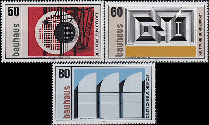 Briefmarken BRD (Bund) 1983, Mi.Nr. 1164-1166, Bauhaus. Postfrisch