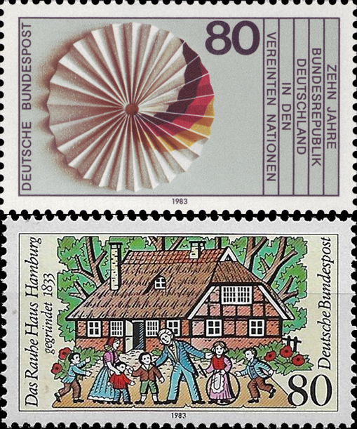 Briefmarken BRD (Bund) 1983, Mi.Nr. 1185,1186, Postfrisch