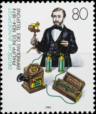 Briefmarken BRD (Bund) 1984, Mi.Nr. 1198, Philipp Reis. Postfrisch