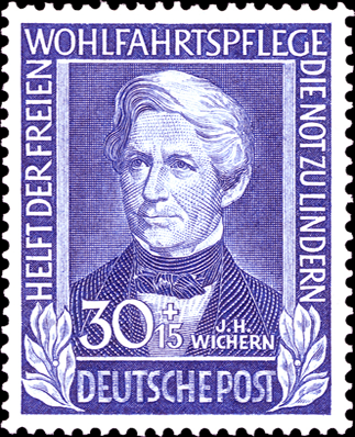 Briefmarken BRD (Bund) 1949, Mi.Nr. 120, Wohlfahrt: Helfer der Menschheit (I). Postfrisch