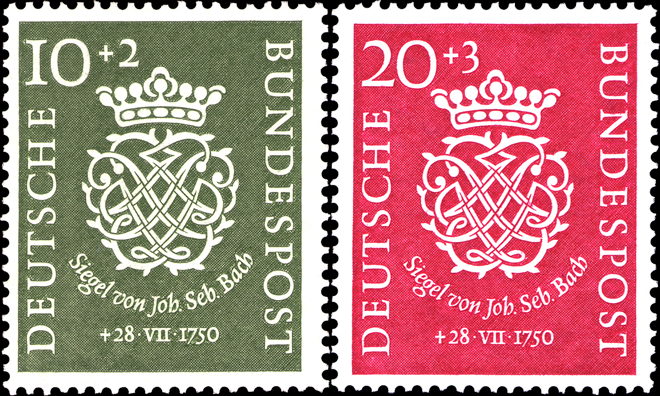 Briefmarken BRD (Bund) Jahrgang 1950 komplett, Mi.Nr. 121-122. Postfrisch