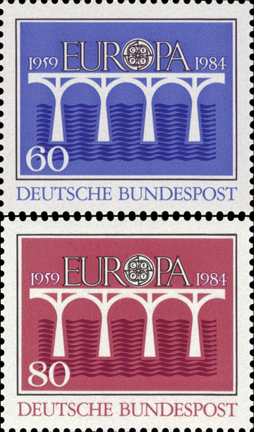 Briefmarken BRD (Bund) 1984, Mi.Nr. 1210-1211, CEPT. Postfrisch