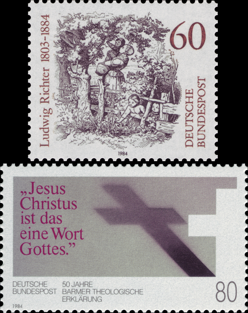 Briefmarken BRD (Bund) 1984, Mi.Nr. 1213, 1214, Postfrisch