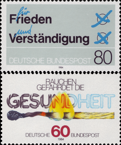 Briefmarken BRD (Bund) 1984, Mi.Nr. 1231, 1232, Postfrisch