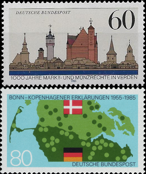 Briefmarken BRD (Bund) 1985, Mi.Nr. 1240, 1241, Postfrisch
