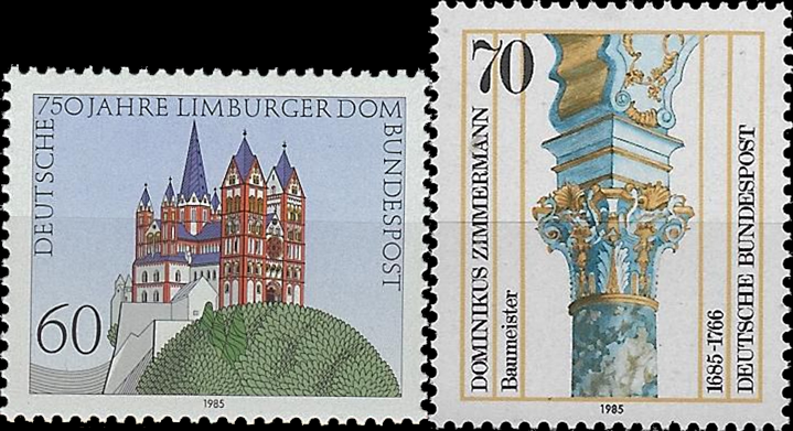 Briefmarken BRD (Bund) 1985, Mi.Nr. 1250, 1251, Postfrisch