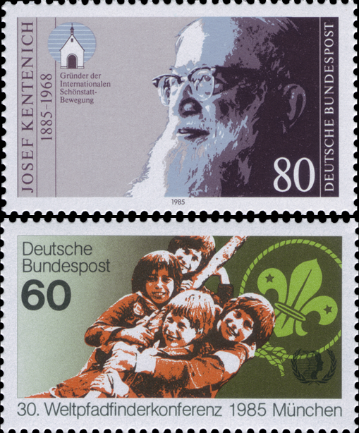 Briefmarken BRD (Bund) 1985, Mi.Nr. 1252, 1254, Postfrisch