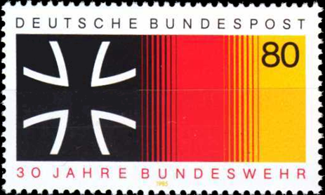 Briefmarken BRD (Bund) 1985, Mi.Nr. 1266, 30 Jahre Bundeswehr. Postfrisch