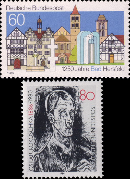 Briefmarken BRD (Bund) 1986, Mi.Nr. 1271, 1272, Postfrisch