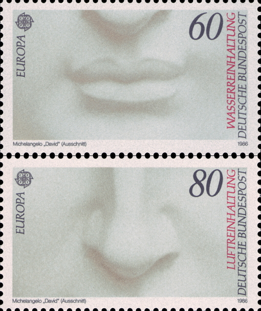 Briefmarken BRD (Bund) 1986, Mi.Nr. 1278-1279, Europa: Natur- und Umweltschutz. Postfrisch