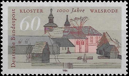 Briefmarken BRD (Bund) 1986, Mi.Nr. 1280, Walsrode. Postfrisch