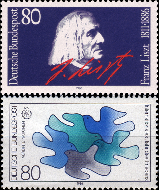 Briefmarken BRD (Bund) 1986, Mi.Nr. 1285, 1286, Postfrisch