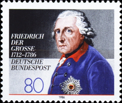 Briefmarken BRD (Bund) 1986, Mi.Nr. 1292, Friedrich dem Großen. Postfrisch