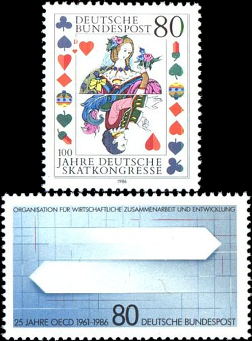 Briefmarken BRD (Bund) 1986, Mi.Nr. 1293,1294, Postfrisch